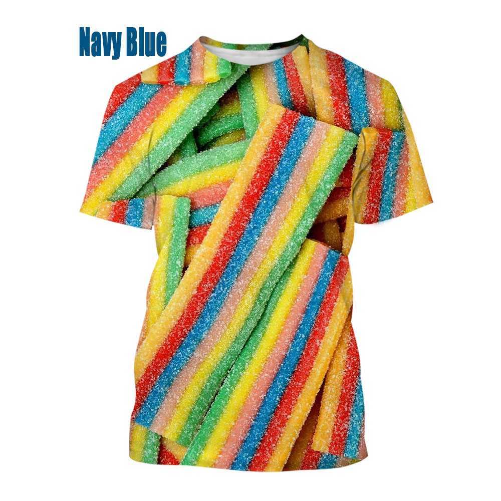 Men's T-Shirts Summer Fashion Candy Pattern Printing T-shirt Funny 3D Printing Short Sleeves Tops for Men and Women L230217
Men's T-Shirts Summer Fashion Candy Pattern Printing T-shirt Funny 3D Printing Short Sleeves Tops for Men and Women L230217