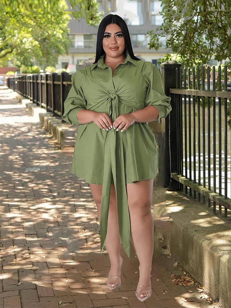 Plus Size Dresses Elegant For Women Solid Color Long Sleeve Dress Shirt Lady Korean Female Wholesale Bulk Drop, Green
Plus Size Dresses Elegant For Women Solid Color Long Sleeve Dress Shirt Lady Korean Female Wholesale Bulk Drop, Green
