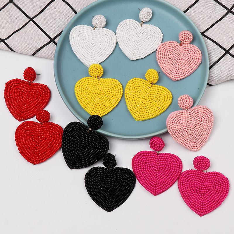 Dangle Earrings FASHIONSNOOPS 6 Colors Vintage Drop For Women Resin Beaded Handmade Ethnic Earring Big Heart
Dangle Earrings FASHIONSNOOPS 6 Colors Vintage Drop For Women Resin Beaded Handmade Ethnic Earring Big Heart