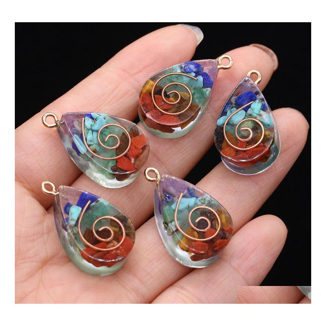 Charms Resin Waterdrop Chakra Natural Broken Stone Quartz Crystal Pendant For Necklace Jewelry Making Sport1 Drop Delivery Findings Dhjvo
Charms Resin Waterdrop Chakra Natural Broken Stone Quartz Crystal Pendant For Necklace Jewelry Making Sport1 Drop Delivery Findings Dhjvo