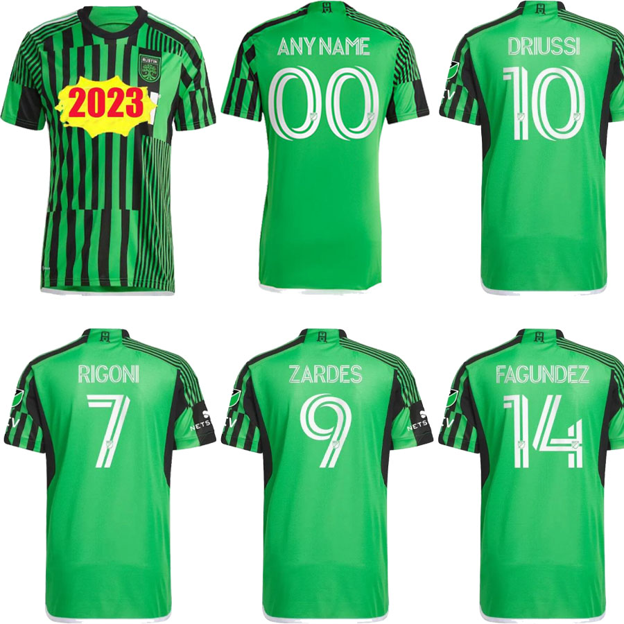 2022 2023 MLS Inaugural Austin FC soccer jersey Home 22 23 Djitte Driussi Ring Cecilio Fagundez URUTTI football shirts, Green
2022 2023 MLS Inaugural Austin FC soccer jersey Home 22 23 Djitte Driussi Ring Cecilio Fagundez URUTTI football shirts, Green