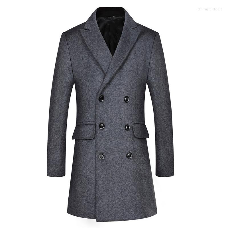 Men's Wool Men's Premium Blend Double Breasted Long Pea Coat British Style Thicken Woolen Male Windbreaker Jacke, Black
Men's Wool Men's Premium Blend Double Breasted Long Pea Coat British Style Thicken Woolen Male Windbreaker Jacke, Black