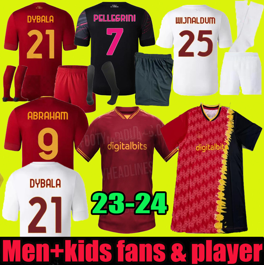 2023 DYBALA SOCCER JERSEYS ROMA home final Pastore Abraham rome 2022 2023 WIJNALDUM totti Zaniolo MANCINI KUMBULLA men kids kit football shirts EL SHAARAWY, Player version
2023 DYBALA SOCCER JERSEYS ROMA home final Pastore Abraham rome 2022 2023 WIJNALDUM totti Zaniolo MANCINI KUMBULLA men kids kit football shirts EL SHAARAWY, Player version