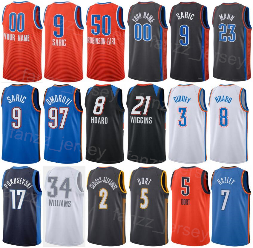 Print Statement Basketball Shai Gilgeous-Alexander Jersey 2 Luguentz Dort 5 Jeremiah Robinson-Earl 50 Josh Giddey 3 Kenrich Williams 34 Aaron Wiggins 21 Men Kids, Navy blue
Print Statement Basketball Shai Gilgeous-Alexander Jersey 2 Luguentz Dort 5 Jeremiah Robinson-Earl 50 Josh Giddey 3 Kenrich Williams 34 Aaron Wiggins 21 Men Kids, Navy blue