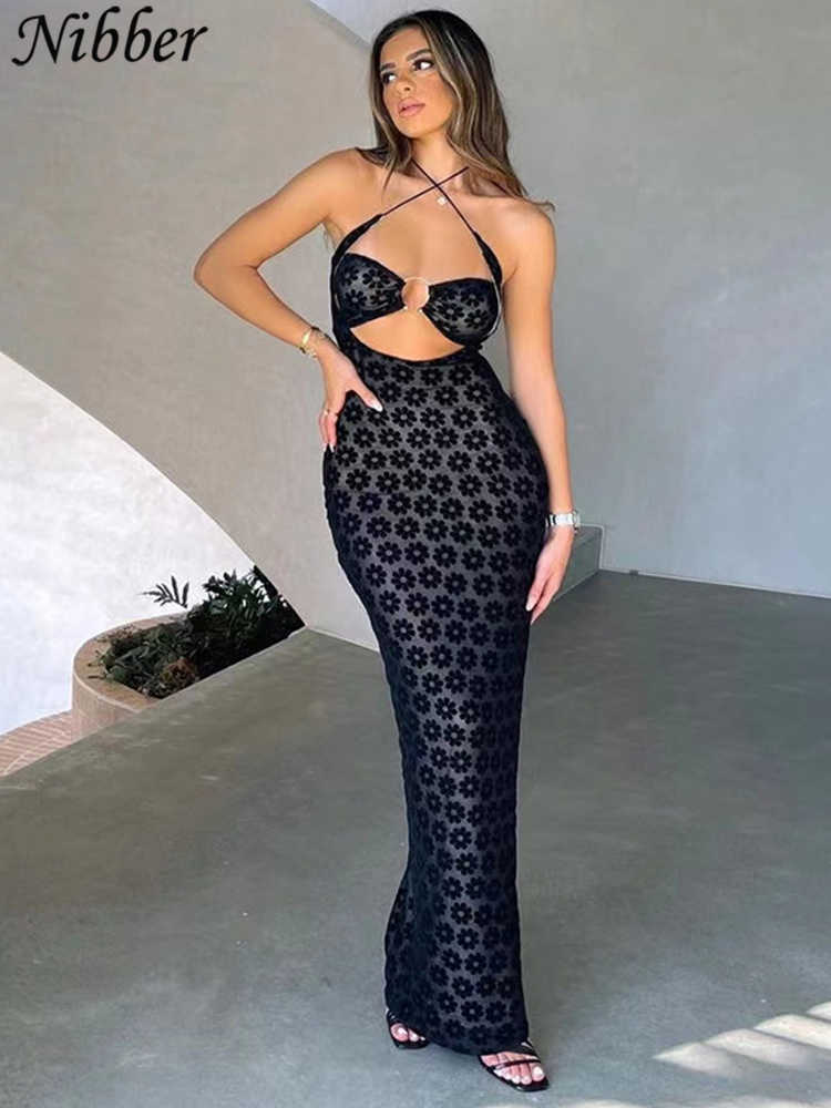 Casual Dresses Nibber Dresses Women Maxi Dress Solid Color Hanging Neck Sexy Hollow Perspective Bag Hips Robe Female 2022street Trendy Clothing L230217, Black
Casual Dresses Nibber Dresses Women Maxi Dress Solid Color Hanging Neck Sexy Hollow Perspective Bag Hips Robe Female 2022street Trendy Clothing L230217, Black