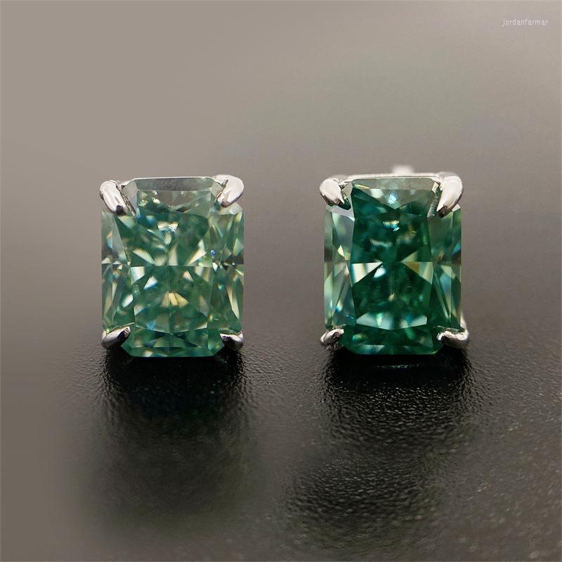 Stud Earrings Radiant Cutting Green Moissanite S925 Sterling Silver Classic 1-3 Carat Diamond Pass GRA Certificate
Stud Earrings Radiant Cutting Green Moissanite S925 Sterling Silver Classic 1-3 Carat Diamond Pass GRA Certificate