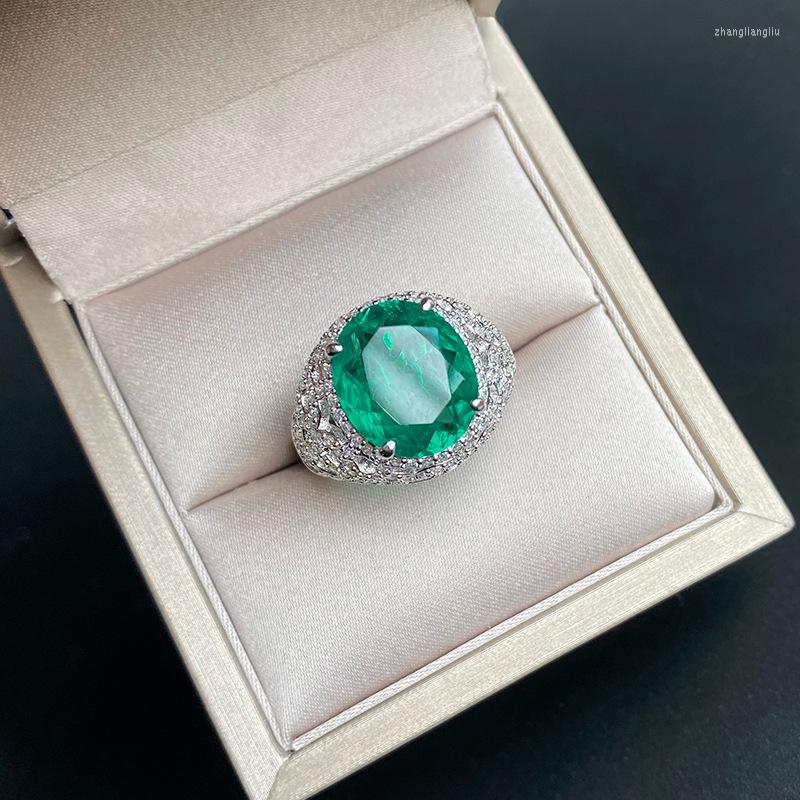 Cluster Rings S925 Silver Imitation Wood Zuo Green Grandmother Palaiba Color Diamond Ring Leader 12 14
Cluster Rings S925 Silver Imitation Wood Zuo Green Grandmother Palaiba Color Diamond Ring Leader 12 14