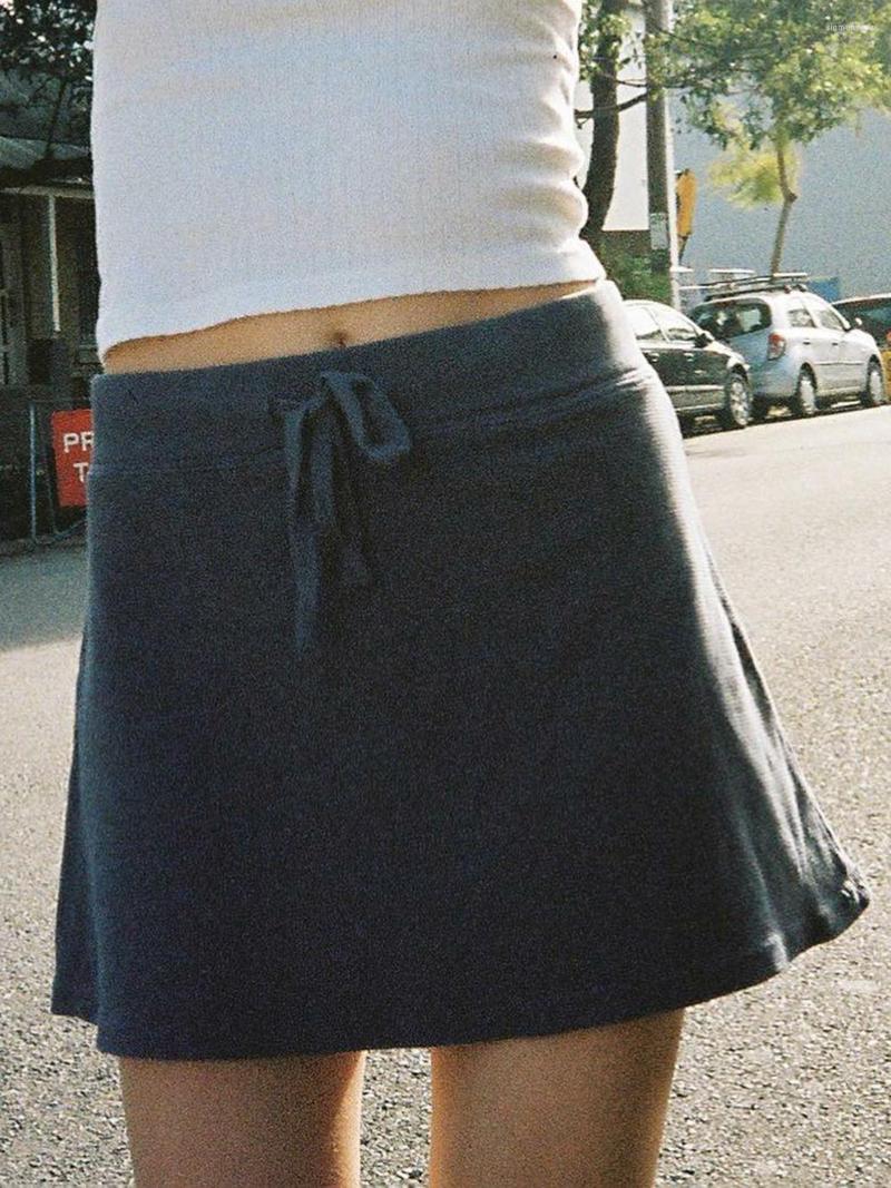 Skirts Waffle Print Mini Women Summer Solid Lace Up Cotton Soft Faldas Female Casual Vintage Chic Boho Short 2023, Blue
Skirts Waffle Print Mini Women Summer Solid Lace Up Cotton Soft Faldas Female Casual Vintage Chic Boho Short 2023, Blue