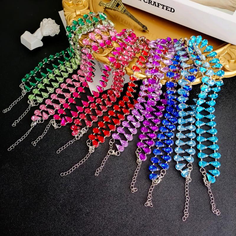Choker Dvacaman Boho Rainbow Crystal Inlaid Necklace For Women Shiny Multicolor Rhinestone Wedding Bridal Party Jewelry
Choker Dvacaman Boho Rainbow Crystal Inlaid Necklace For Women Shiny Multicolor Rhinestone Wedding Bridal Party Jewelry