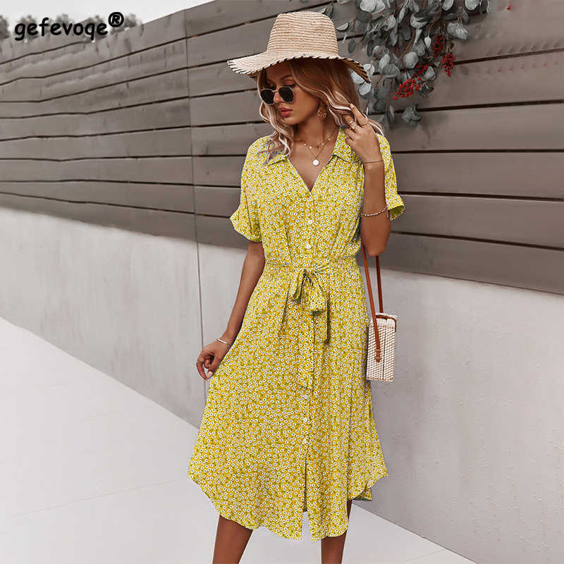Casual Dresses Dresses For Women Casual Short Sleeve 2022 Beach Dresses Women's Summer Holiday Sundress Floral Long Dress Tunics Robe Femmle L230217, Yellow
Casual Dresses Dresses For Women Casual Short Sleeve 2022 Beach Dresses Women's Summer Holiday Sundress Floral Long Dress Tunics Robe Femmle L230217, Yellow