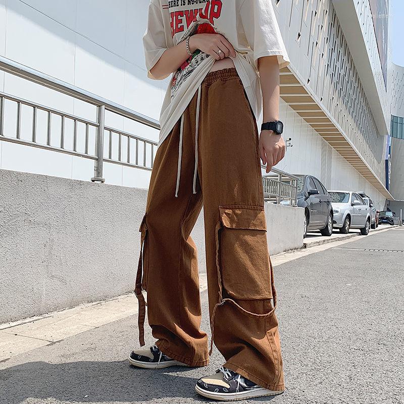 Men's Pants Oversized Casual Men Fashion Retro Pocket Cargo Mens Japanese Streetwear Loose Hip Hop Wide Leg Trousers, Brown
Men's Pants Oversized Casual Men Fashion Retro Pocket Cargo Mens Japanese Streetwear Loose Hip Hop Wide Leg Trousers, Brown