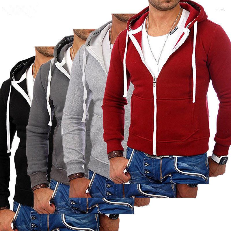 Men's Hoodies Men Long Sleeve Warm Sweatshirts Fashion Autumn Winter Zipper Sportswear Pure Color Casual Coat Jacket, As photo show
Men's Hoodies Men Long Sleeve Warm Sweatshirts Fashion Autumn Winter Zipper Sportswear Pure Color Casual Coat Jacket, As photo show