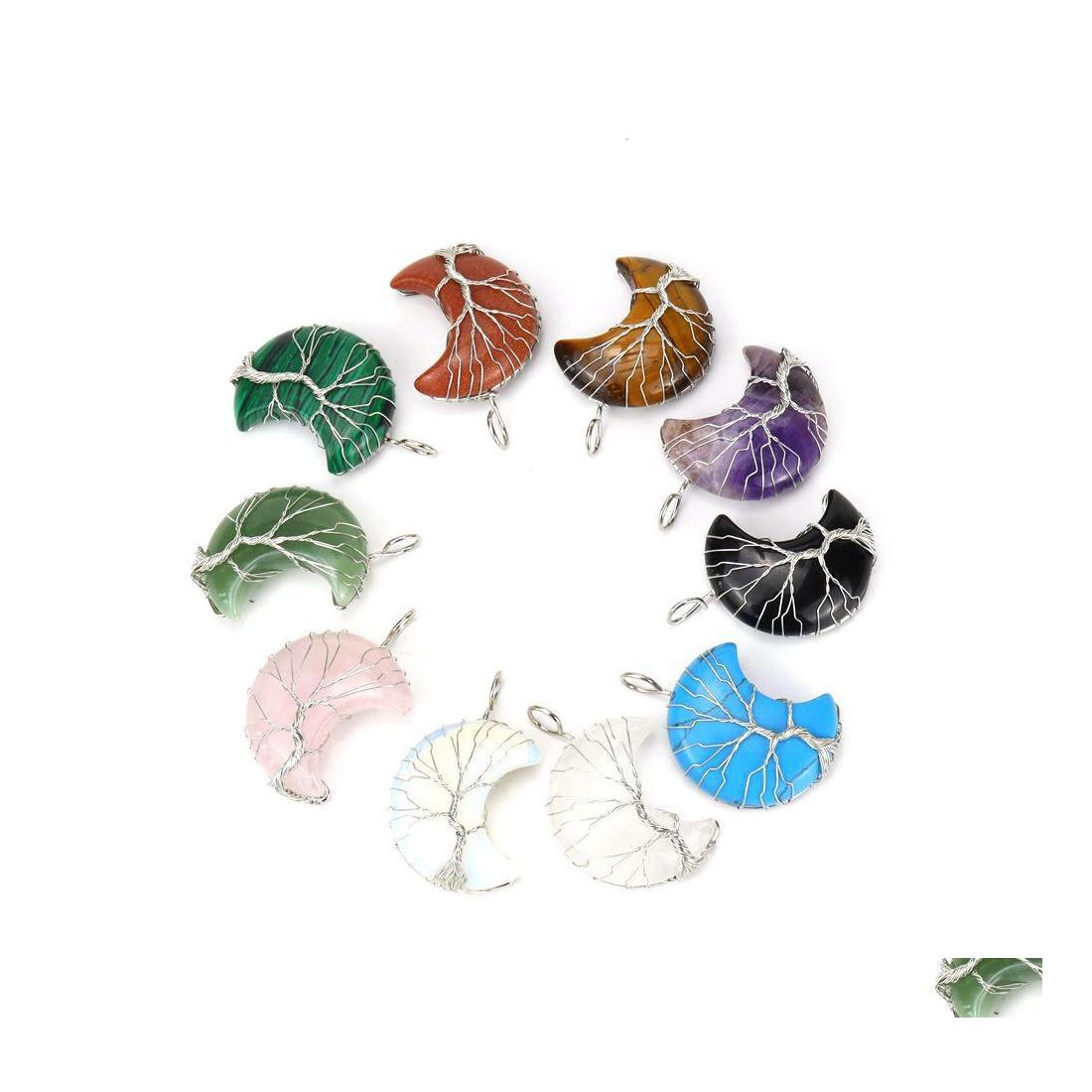Pendant Necklaces Healing Crystal Natural Stone Moon Charms Twine Tree Of Life Wire Wrap Turquoise Tiger Eye Rose Quartz Sexyhanz Dr Dhvcz
Pendant Necklaces Healing Crystal Natural Stone Moon Charms Twine Tree Of Life Wire Wrap Turquoise Tiger Eye Rose Quartz Sexyhanz Dr Dhvcz