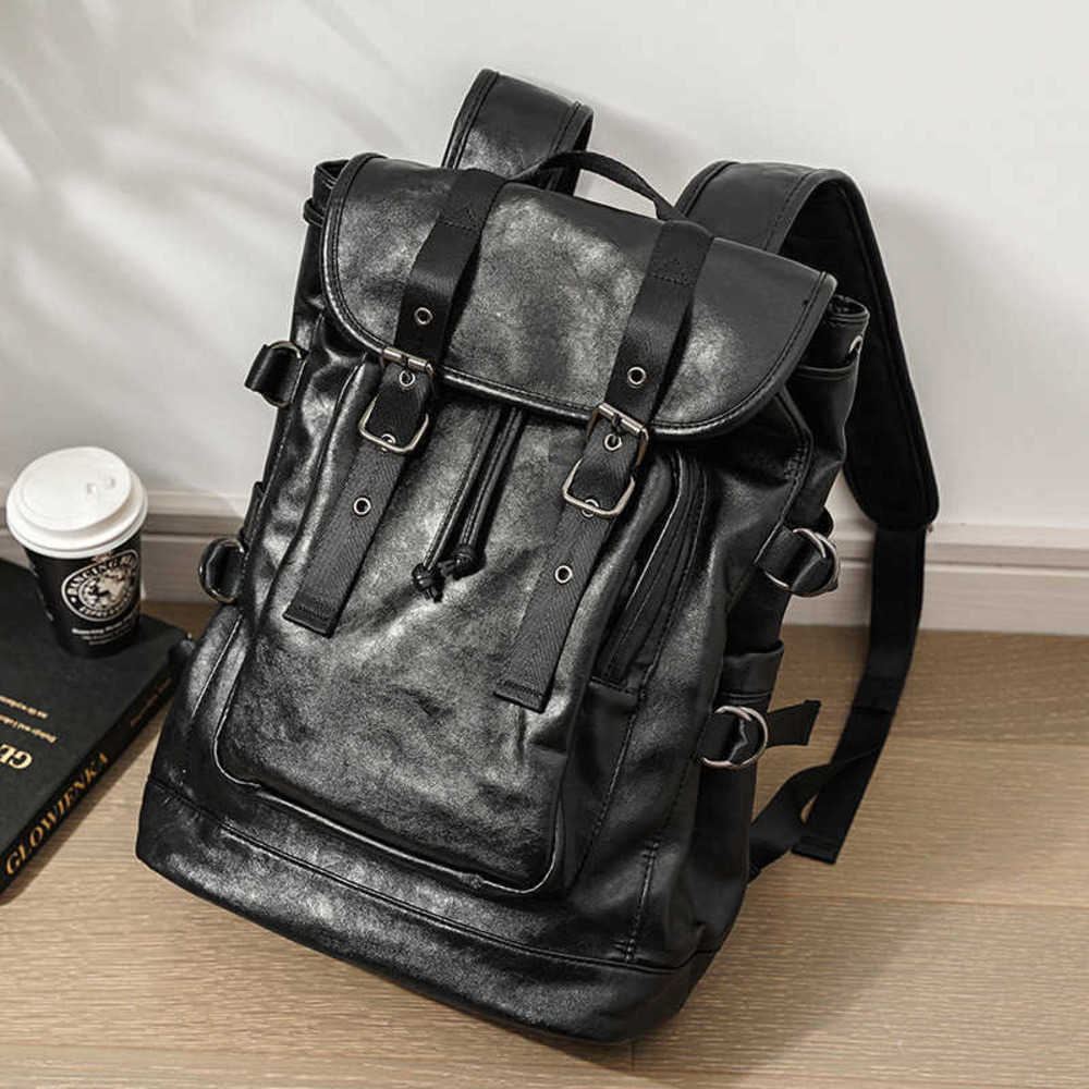 Backpack Style Fashionable men's backpacks are versatile and casual. Male college students' schoolbags computer bags leather fashionable 221222, Black-
Backpack Style Fashionable men's backpacks are versatile and casual. Male college students' schoolbags computer bags leather fashionable 221222, Black-