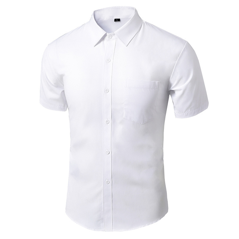 Business casual men' shirt Men' short-sleeved non-ironing suit Slim fitting Korean version of professional work men' white casual suit shirt, Black
Business casual men' shirt Men' short-sleeved non-ironing suit Slim fitting Korean version of professional work men' white casual suit shirt, Black