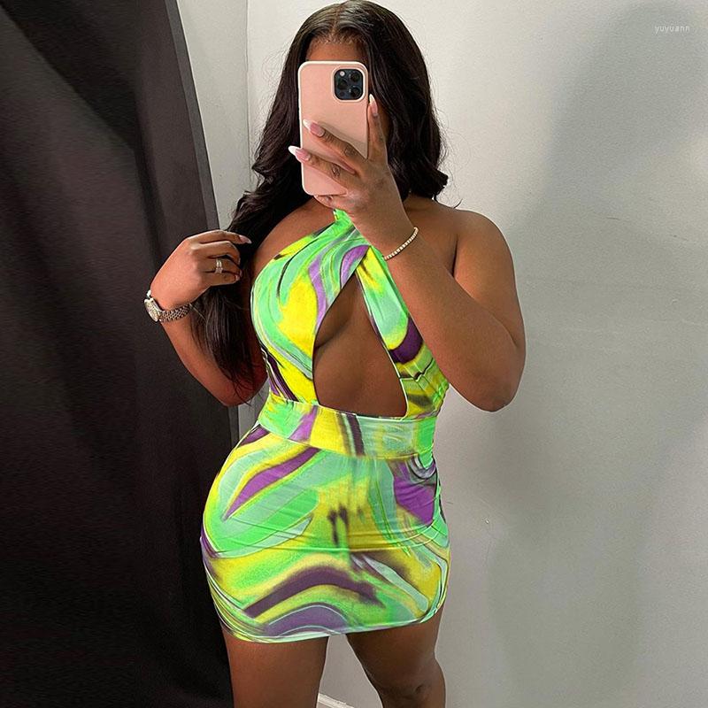 Casual Dresses Women Tie-dye Print Dress Summer Sexy Skinny Halter Bandage Backless Short Party Mini Sundress Clothes Female Fashion, Green
Casual Dresses Women Tie-dye Print Dress Summer Sexy Skinny Halter Bandage Backless Short Party Mini Sundress Clothes Female Fashion, Green