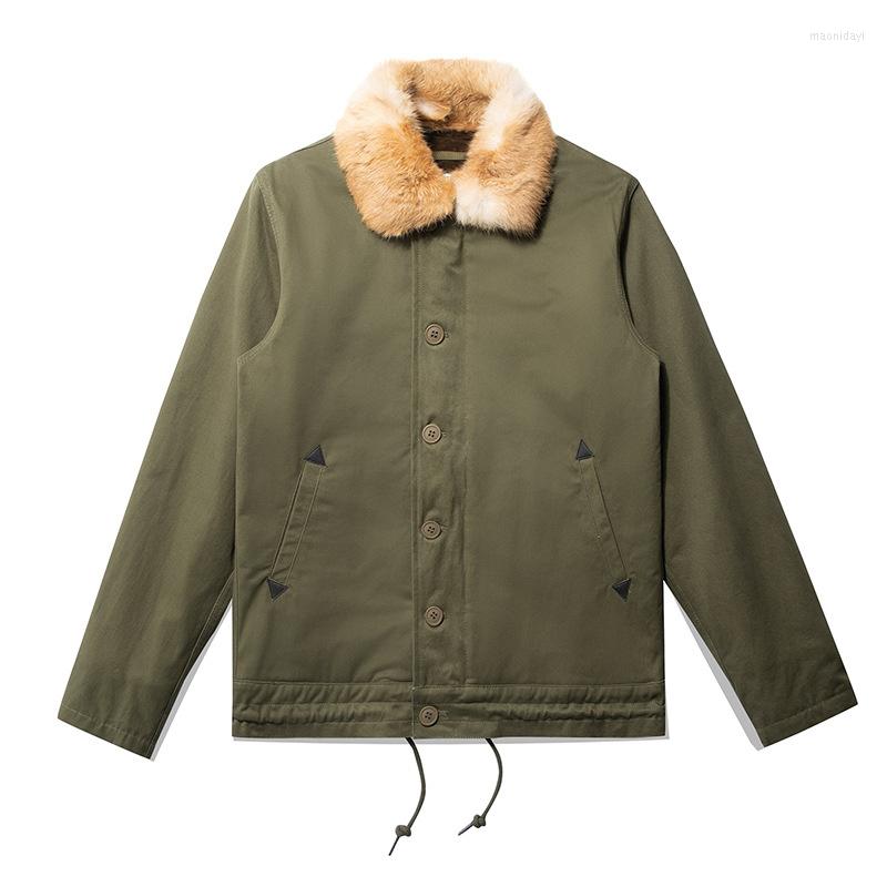 Men' Jackets N-1 Deck Jacket For Men Regular Fit Thick Rabbit Fur Collar Military Style Warm Winter Wear, Army green
Men' Jackets N-1 Deck Jacket For Men Regular Fit Thick Rabbit Fur Collar Military Style Warm Winter Wear, Army green