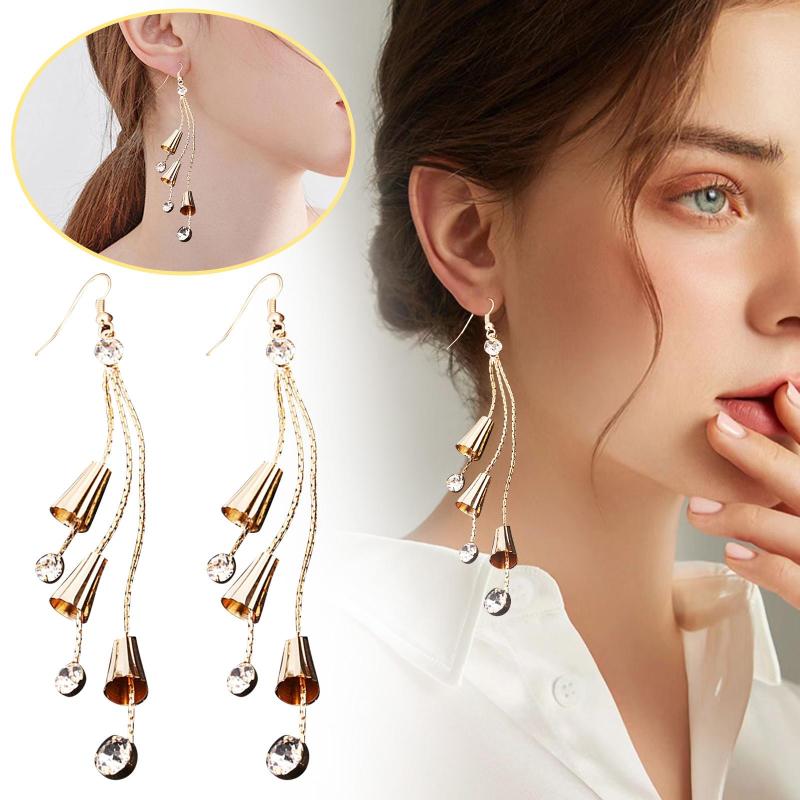 Hoop Earrings A Pair Of Beautiful Fashion Wind Chime Long Tassel Fairy Thin Gift
Hoop Earrings A Pair Of Beautiful Fashion Wind Chime Long Tassel Fairy Thin Gift