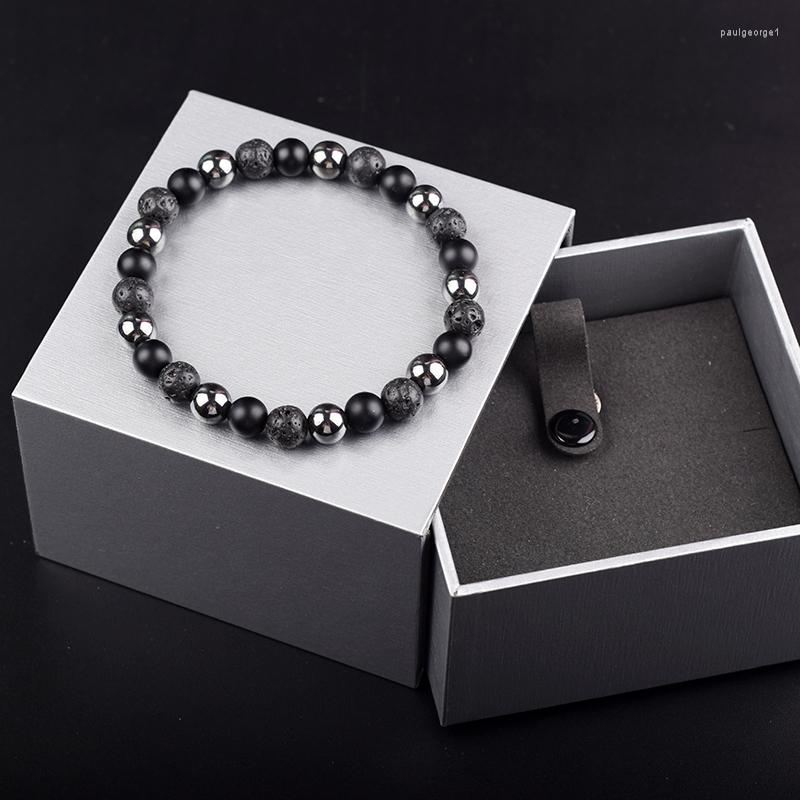 Charm Bracelets Kpop Fashion Natural Stone Man Bracelet Black Lava Hematite Obisidian Beads Jewelry For Women Elastic Handmade Gift Lover
Charm Bracelets Kpop Fashion Natural Stone Man Bracelet Black Lava Hematite Obisidian Beads Jewelry For Women Elastic Handmade Gift Lover