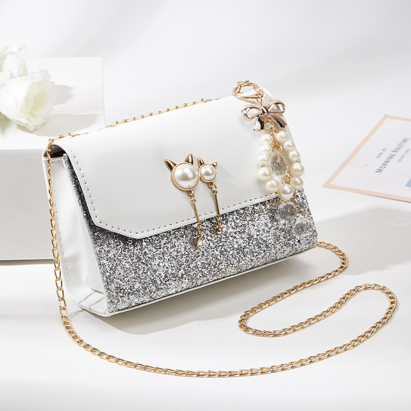 Fashion cross-body womens shoulder bag versatile sequin design outdoor women's bag, Beige
Fashion cross-body womens shoulder bag versatile sequin design outdoor women's bag, Beige