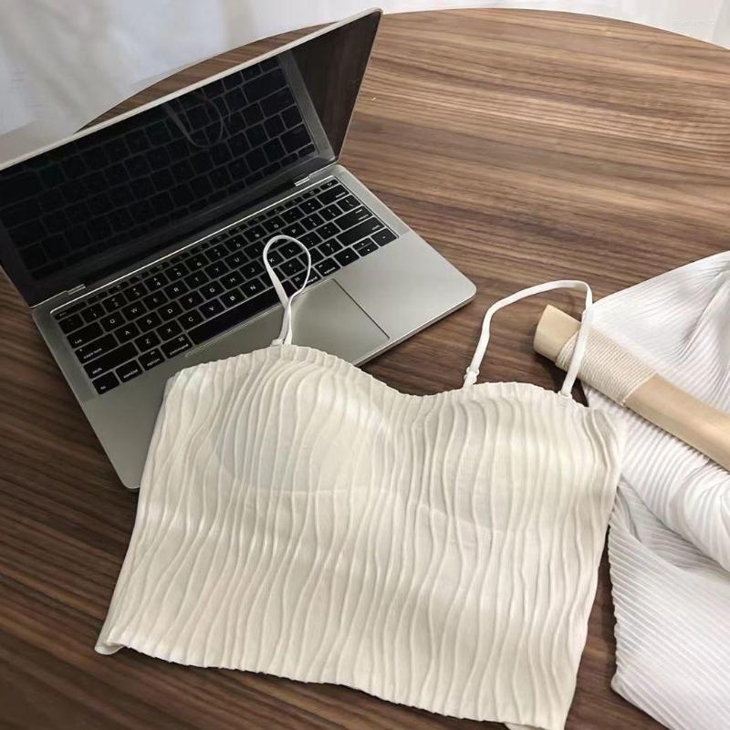 Camisoles & Tanks Summer Thin Wavy Vest Bra Sexy Back Wear Small Chest Gather Strapless Versatile Fashion Suspender Underwear, Milky white
Camisoles & Tanks Summer Thin Wavy Vest Bra Sexy Back Wear Small Chest Gather Strapless Versatile Fashion Suspender Underwear, Milky white