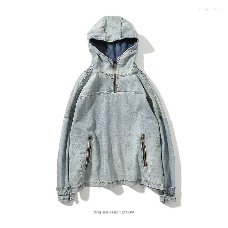 Men's Jackets Men Denim Jean Sweatshirt Light Color Zipper Hoodies Oversize Style Skateboard Streetwear Mens Winter, Sky blue
Men's Jackets Men Denim Jean Sweatshirt Light Color Zipper Hoodies Oversize Style Skateboard Streetwear Mens Winter, Sky blue