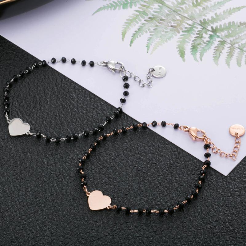 Link Bracelets Chain Black Red Beads For Women Stainless Steel Rose Gold Heart Clover Star Charm Bracelet Fashion Jewelry Gift 2023Link
Link Bracelets Chain Black Red Beads For Women Stainless Steel Rose Gold Heart Clover Star Charm Bracelet Fashion Jewelry Gift 2023Link