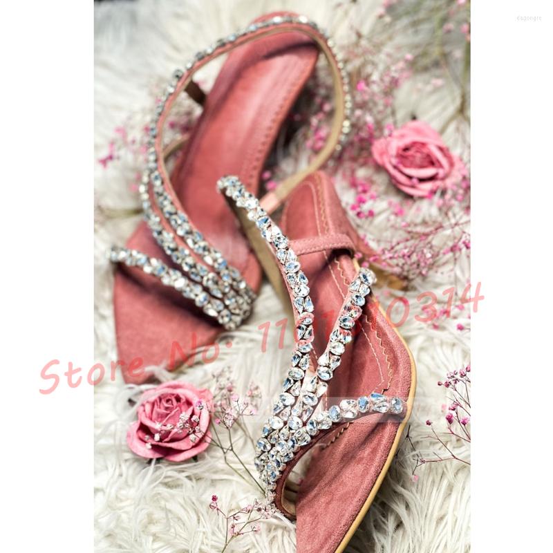Sandals Pink Suede Crystal Strappy Women Luxury Stilettoes Opened Pointy Pumps 2023 Bling Back Strap Design Ladies Wedding Shoes
Sandals Pink Suede Crystal Strappy Women Luxury Stilettoes Opened Pointy Pumps 2023 Bling Back Strap Design Ladies Wedding Shoes