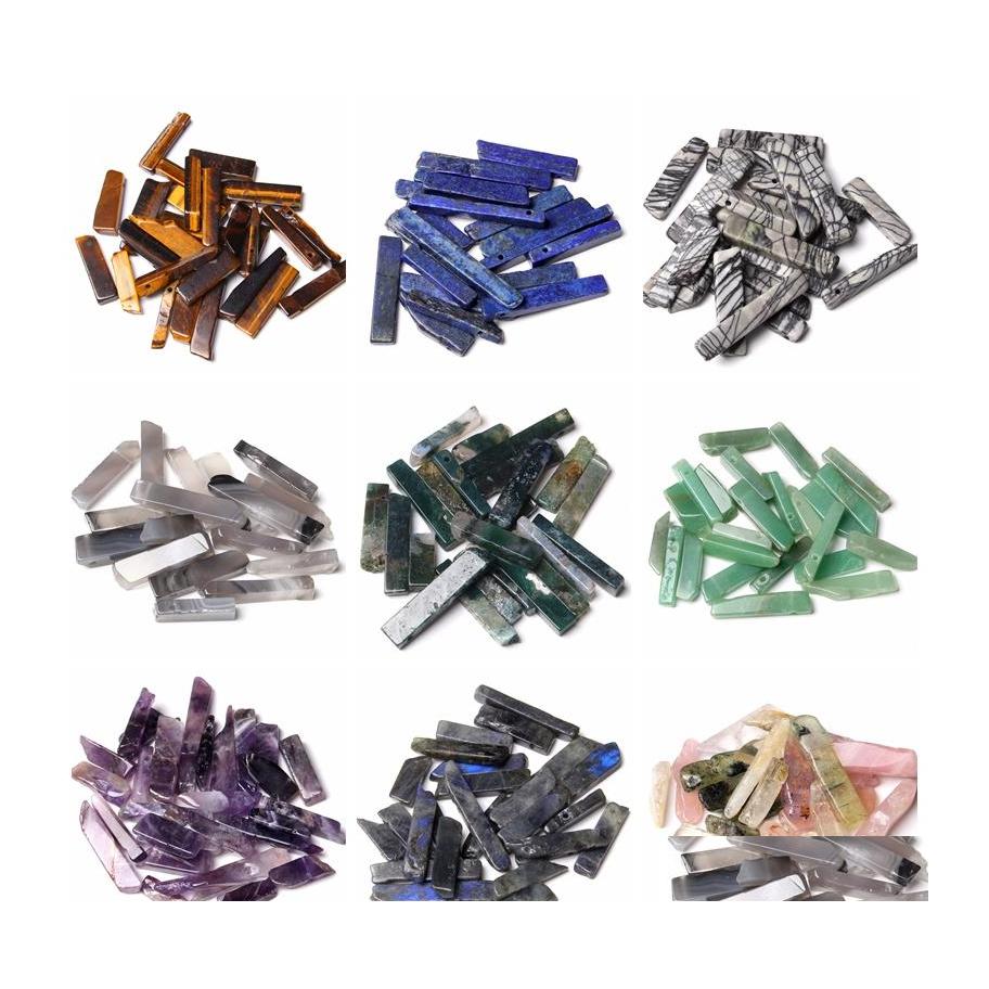 Charms Natural Amazonite Labradorite Clear Quartz Crystal Stone Point Beads Pendant Loose Drill Spacer Lazi Jewelry Whole Drop Deliv Dht7H
Charms Natural Amazonite Labradorite Clear Quartz Crystal Stone Point Beads Pendant Loose Drill Spacer Lazi Jewelry Whole Drop Deliv Dht7H