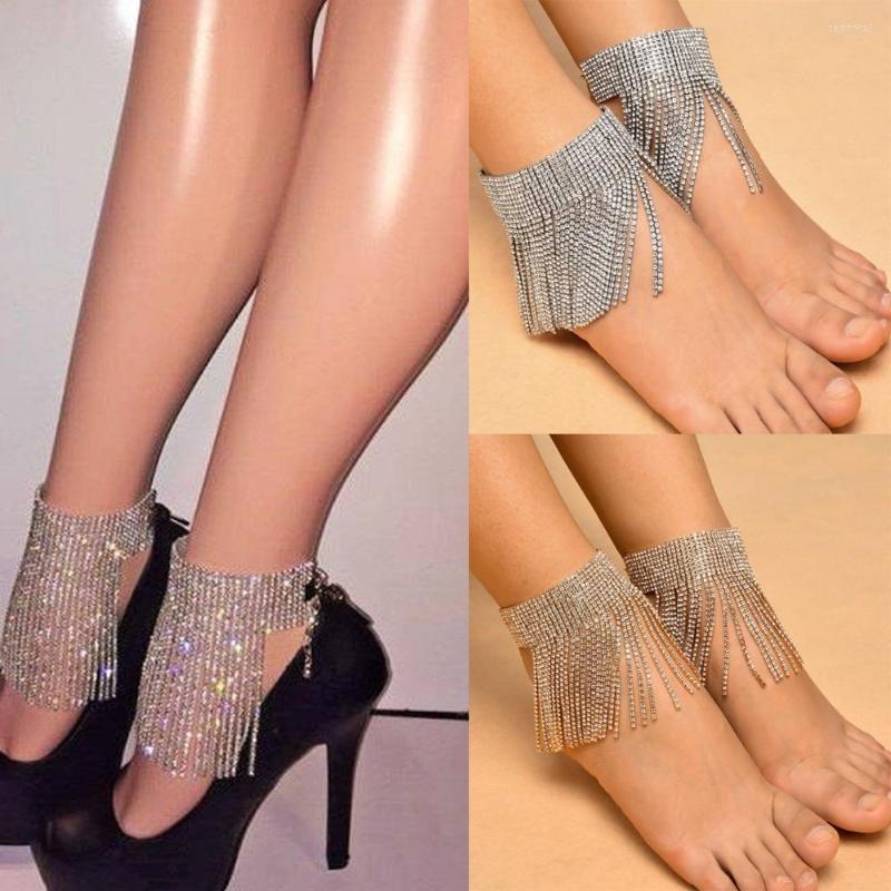 Anklets Shiny Crystal Wide Ankle Chain For Women Barefoot Sandals Beach Foot Jewelry Sexy Bracelet Female Legs Accessories
Anklets Shiny Crystal Wide Ankle Chain For Women Barefoot Sandals Beach Foot Jewelry Sexy Bracelet Female Legs Accessories
