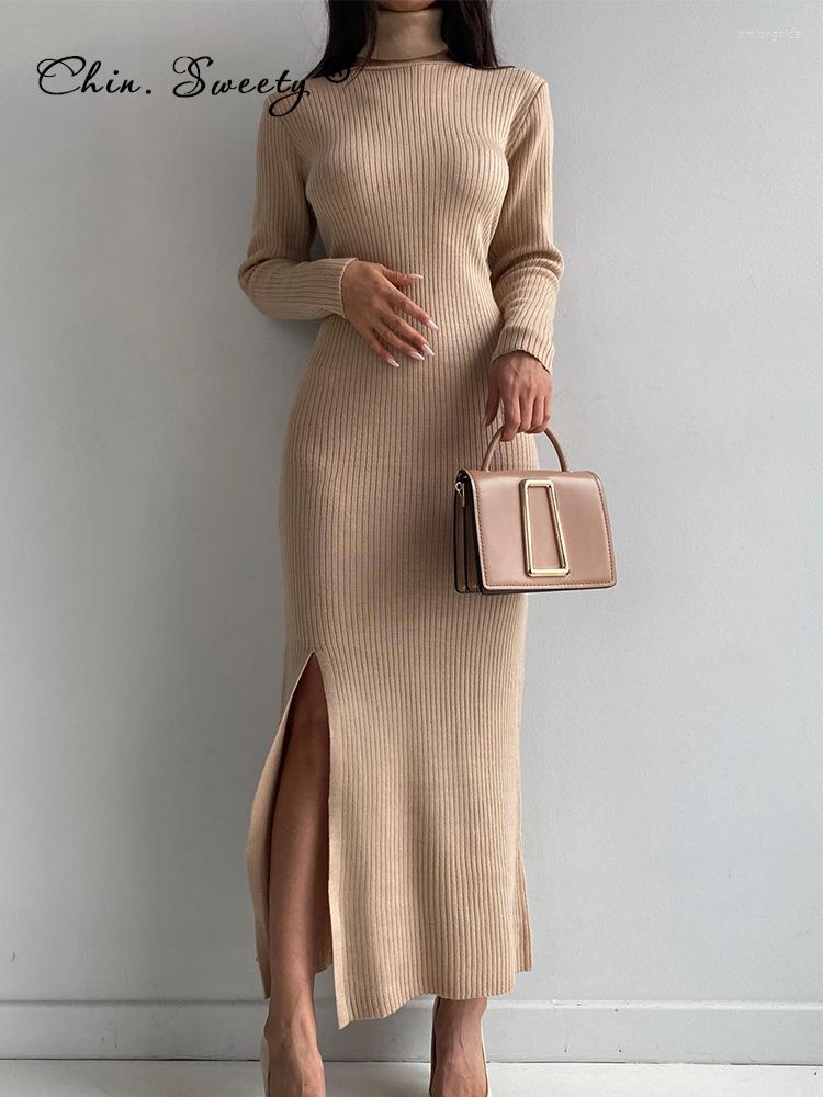 Casual Dresses Knitted Turtleneck Split Dress Women Sexy Long Sleeve Hip Package Female Midi 2023 Autumn Winter Lady Elegant Vestidos, 02 white short
Casual Dresses Knitted Turtleneck Split Dress Women Sexy Long Sleeve Hip Package Female Midi 2023 Autumn Winter Lady Elegant Vestidos, 02 white short