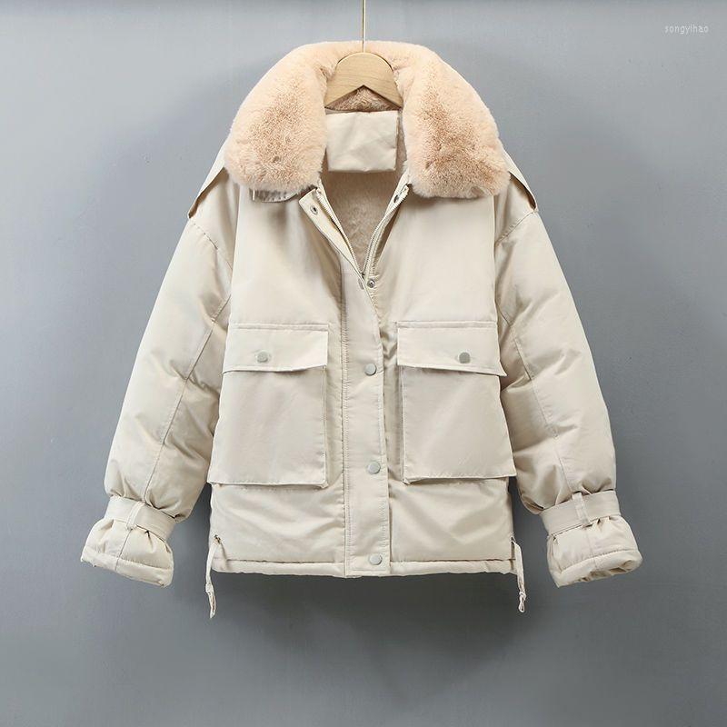 Women's Trench Coats Fashion Winter Jackets Women Solid Casual Fleece Warm Oversize Parkas Female Korean Loose Long Sleeve Clothing E801, Black
Women's Trench Coats Fashion Winter Jackets Women Solid Casual Fleece Warm Oversize Parkas Female Korean Loose Long Sleeve Clothing E801, Black