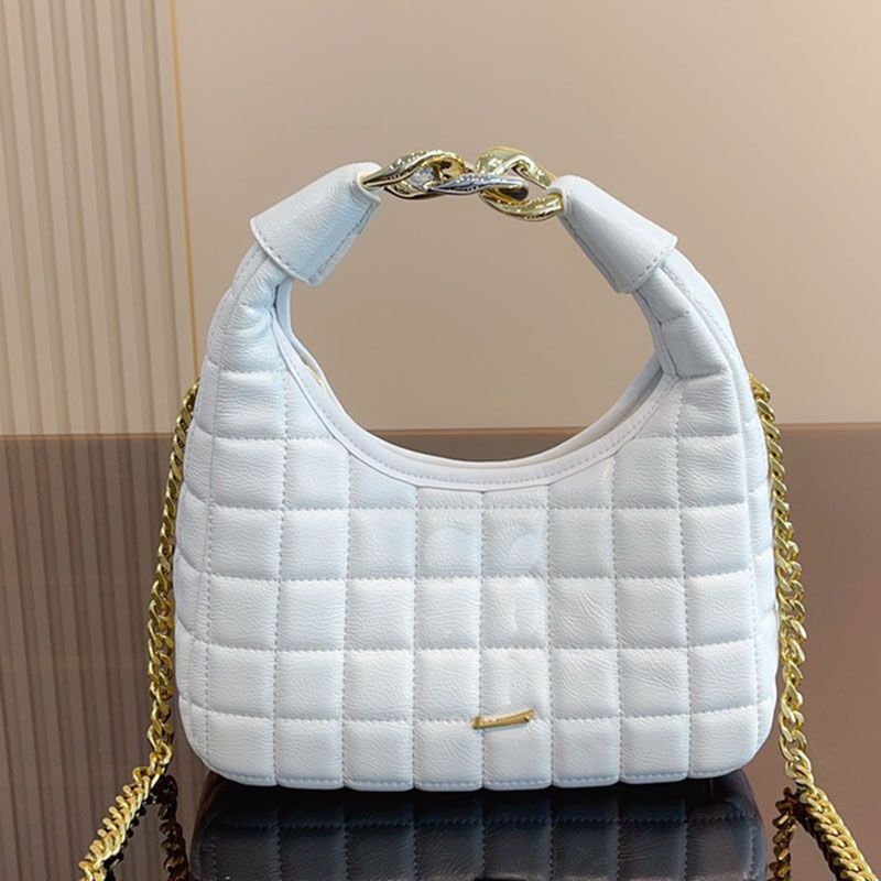 Underarm Clutch Bag Crossbody Messenger Bag Hobos Handbag Purse Checked Lamb Skin Wallet Fashion Metal Letter Buckle Half Moon Tote Bag Print Zipper Hardware, White 
Underarm Clutch Bag Crossbody Messenger Bag Hobos Handbag Purse Checked Lamb Skin Wallet Fashion Metal Letter Buckle Half Moon Tote Bag Print Zipper Hardware, White