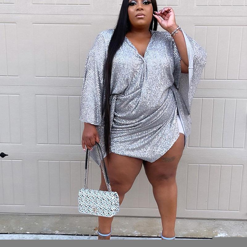 Plus Size Dresses Dress Party Birthday High Waist V Neck Batwing Sleeve Sexy Sequin Mini Silver Wholesale Drop
Plus Size Dresses Dress Party Birthday High Waist V Neck Batwing Sleeve Sexy Sequin Mini Silver Wholesale Drop