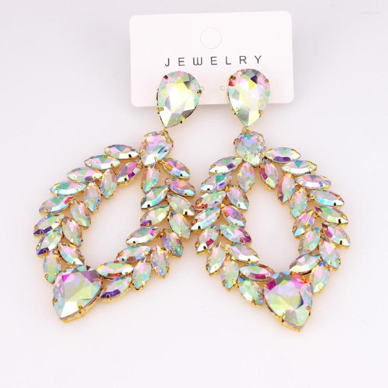 Hoop Earrings Luxury Trend AB Big Rhinestone Heart-shaped Drop Fashion Women's Color Matching Jewelry
Hoop Earrings Luxury Trend AB Big Rhinestone Heart-shaped Drop Fashion Women's Color Matching Jewelry