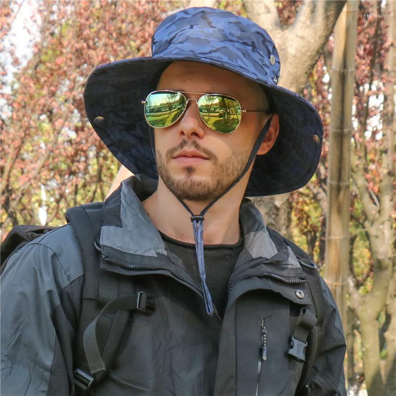 Berets Unisex Camouflage Bucket Hat For Women Men Adjustable Anti-UV Outdoor Fishing Cap Breathable Mesh Big Brim Sun Wholesale, Black
Berets Unisex Camouflage Bucket Hat For Women Men Adjustable Anti-UV Outdoor Fishing Cap Breathable Mesh Big Brim Sun Wholesale, Black