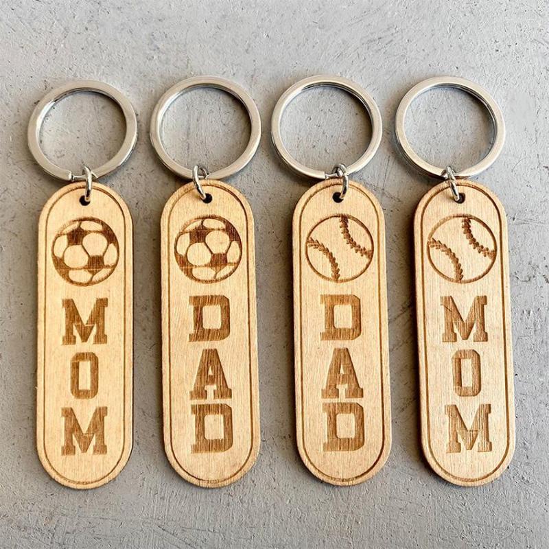 Keychains Baseball MOM DAD LOVE Engraved Wooden Key Chain Fashion Designer Sports Keychain For Driver Home Or Car Birthday Gift
Keychains Baseball MOM DAD LOVE Engraved Wooden Key Chain Fashion Designer Sports Keychain For Driver Home Or Car Birthday Gift