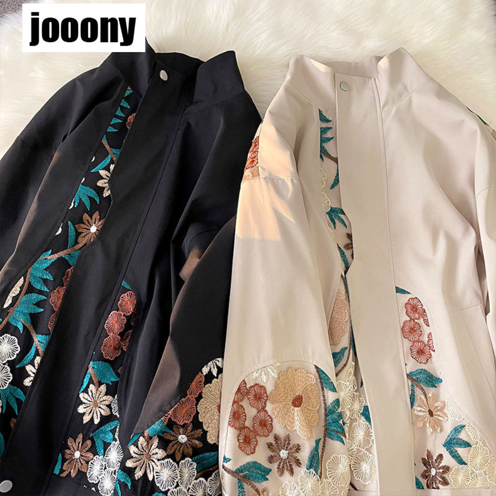 Men Jackets Spring Autumn Fashion Harajuku Street Zip UpWindbreaker Clothing Tops Male Flower Embroidery Jacket Men Baggy Coats Streetwear 230217, Creamy
Men Jackets Spring Autumn Fashion Harajuku Street Zip UpWindbreaker Clothing Tops Male Flower Embroidery Jacket Men Baggy Coats Streetwear 230217, Creamy