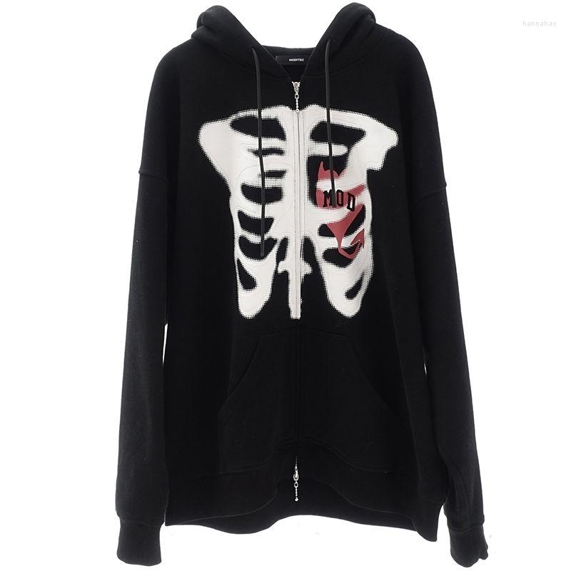 Women' Jackets Fashion Bone Pattern Print Jacket Zip Up Coat Streetwear Oversized Hoodie Sweatshirt Women Long Sleeve Casual Harajuku, Black
Women' Jackets Fashion Bone Pattern Print Jacket Zip Up Coat Streetwear Oversized Hoodie Sweatshirt Women Long Sleeve Casual Harajuku, Black