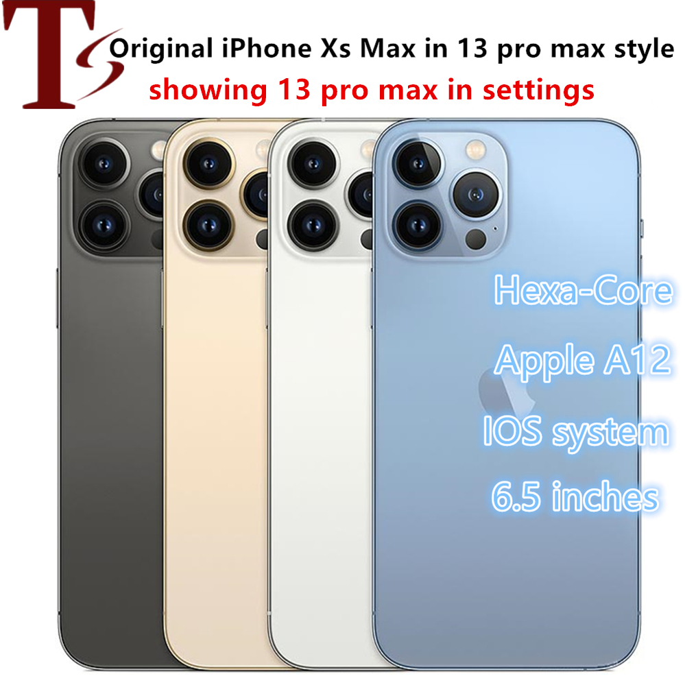 Apple Original iphone Xsmax in 13 pro Max 14 pro max style phone Unlocked with 13promax box&Camera appearance 4G RAM 256GB ROM iOS, Blue
Apple Original iphone Xsmax in 13 pro Max 14 pro max style phone Unlocked with 13promax box&Camera appearance 4G RAM 256GB ROM iOS, Blue