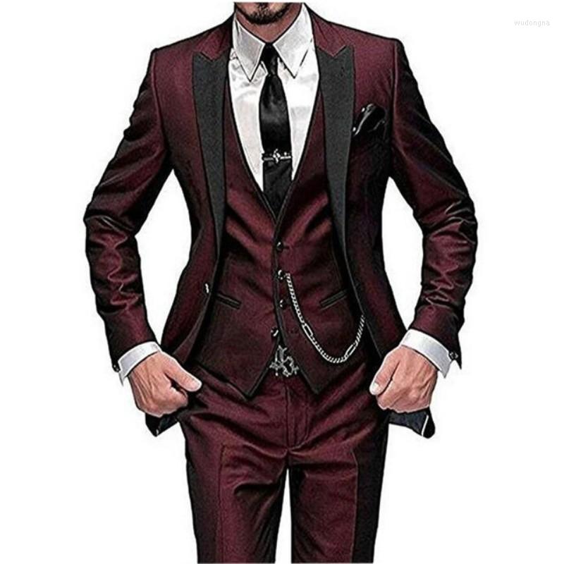 Men's Suits Wine Red Italian Style Colorful Tuxedo Groom Prom Pink Dress Wedding Elegant Slim Men's Suit Set 3 Piece(Jacket Pant Vest)
Men's Suits Wine Red Italian Style Colorful Tuxedo Groom Prom Pink Dress Wedding Elegant Slim Men's Suit Set 3 Piece(Jacket Pant Vest)