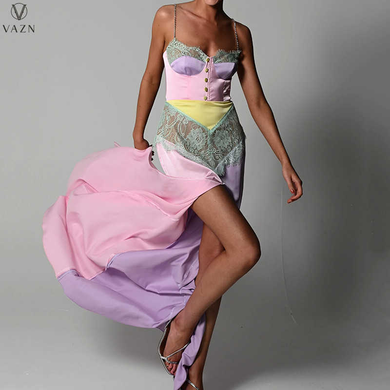 Casual Dresses VAZN 2021 New Highend Spaghetti Strap Sleeveless Long Maxi Dress Sexy Club Chiffon Young Joker High Waist Women Dress Z0216, Yellow
Casual Dresses VAZN 2021 New Highend Spaghetti Strap Sleeveless Long Maxi Dress Sexy Club Chiffon Young Joker High Waist Women Dress Z0216, Yellow