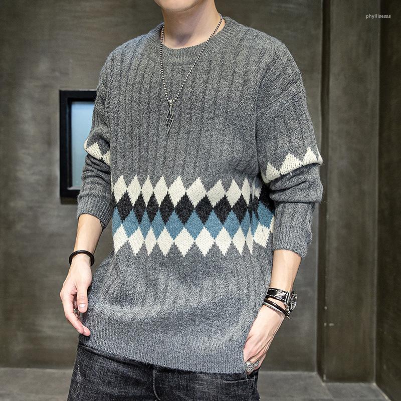 Men's Sweaters 2023 Autumn Winter Sweater Casual Loose Pullover Knitted Korean Style Round Neck Knitting Patchwork, Black
Men's Sweaters 2023 Autumn Winter Sweater Casual Loose Pullover Knitted Korean Style Round Neck Knitting Patchwork, Black