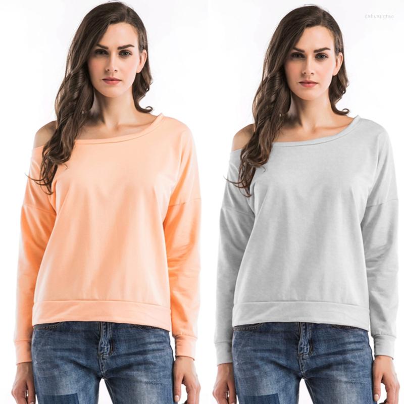 Women' T Shirts Women Sexy Solid Off Shoulder Shirt Long Sleeve Lady Tees Tops, Gray
Women' T Shirts Women Sexy Solid Off Shoulder Shirt Long Sleeve Lady Tees Tops, Gray