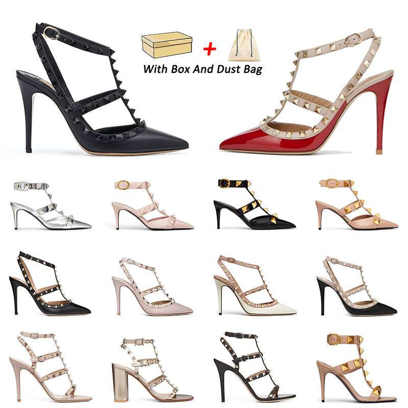 With Box 2023 Designer High Heels Sandals Women Luxury Rockstud Stud Stiletto Rivet Pointed-Toe Lady Office Open toe Sandal Fashion Formal Loafer, 22
With Box 2023 Designer High Heels Sandals Women Luxury Rockstud Stud Stiletto Rivet Pointed-Toe Lady Office Open toe Sandal Fashion Formal Loafer, 22