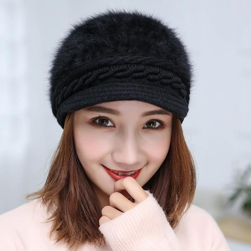 Berets Cap Beanie Casual Hat Knitted Faux Fur Warm S!!! Autumn Winter Outdoor Beanies Beret, Pink 
Berets Cap Beanie Casual Hat Knitted Faux Fur Warm S!!! Autumn Winter Outdoor Beanies Beret, Pink