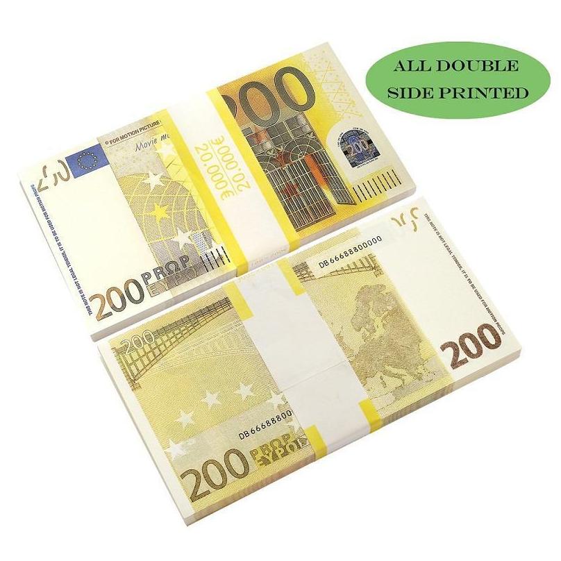 Best 3A Funny Toys Wholesale Top Quality Prop Euro 10 20 50 100 Copy Fake Notes Billet Movie Money That Looks Real Faux Euros Play Collectio Dh6zgdicj