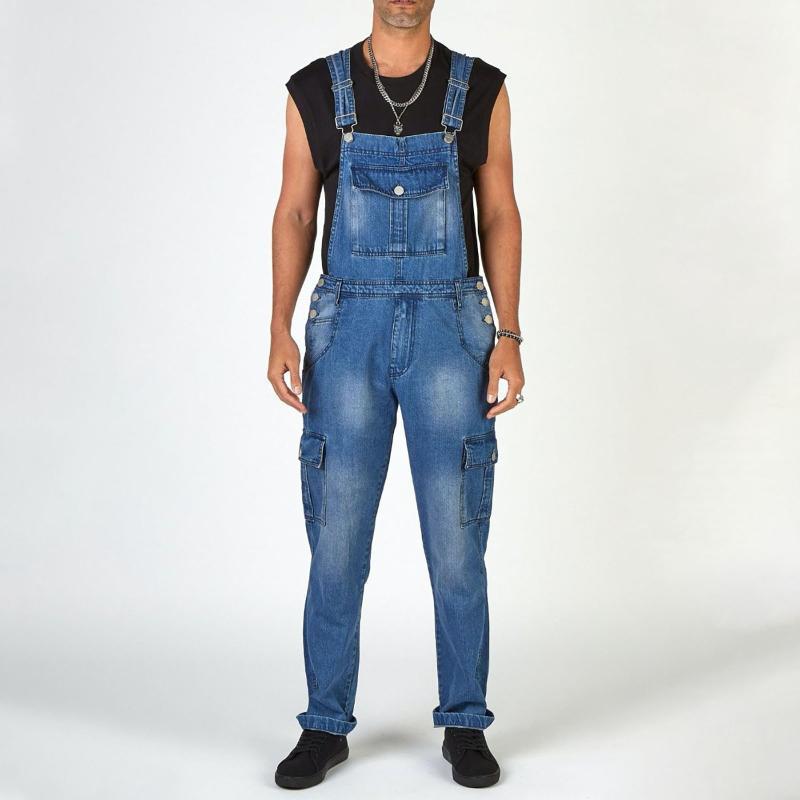 Men' Jeans Denim Bib Pants Washed Full Length Jumpsuits Hip Hop Straight Jean Overalls For Men Streetwear Male Jumpsuit, Blue
Men' Jeans Denim Bib Pants Washed Full Length Jumpsuits Hip Hop Straight Jean Overalls For Men Streetwear Male Jumpsuit, Blue