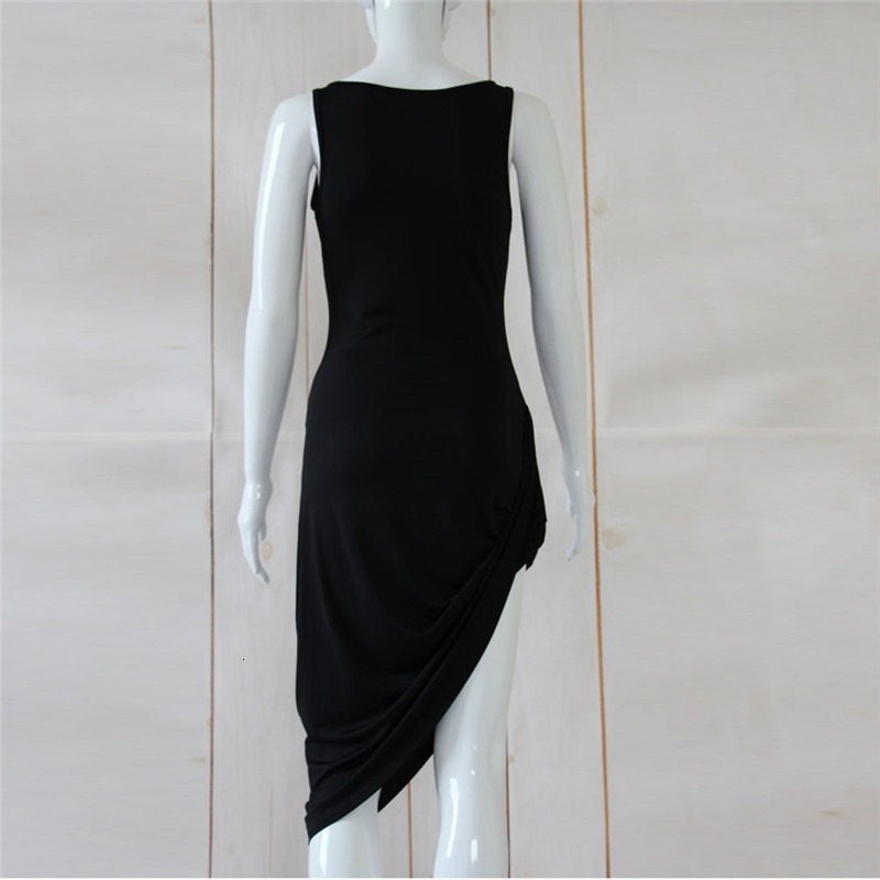 Casual Dresses Sexy Oblique Pendulum Summer Women O-Neck Solid Sleeveless Slim Female Asymmetrical Mini Party 230217