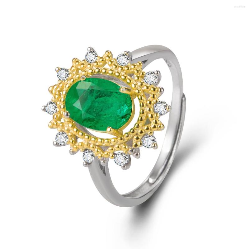 Cluster Rings Selling Two Tone Plated 925 Sterling Silver Emeral Tourmaline Stone Engagment Wedding Women Ring For Gift
Cluster Rings Selling Two Tone Plated 925 Sterling Silver Emeral Tourmaline Stone Engagment Wedding Women Ring For Gift